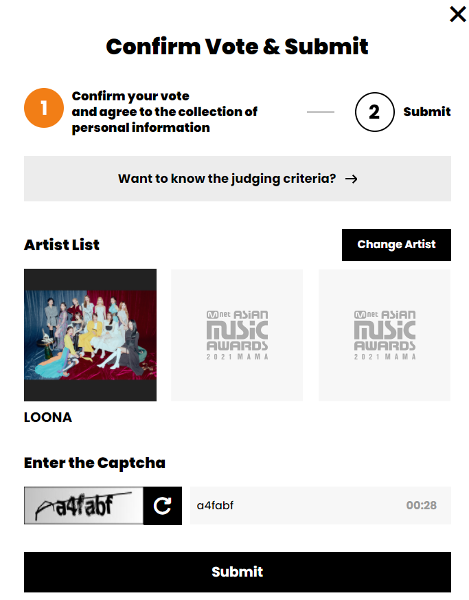 orrery_nim's tweet photo. [#MAMA2021 211107 Vote Refresh]

✅Priority: MWAVE voting
Login, pick LOONA, submit, watch short video, done
https://t.co/j2V0AxgUyV
Max 10 accounts/IP (VPN OK)

*Top 20 move on
--
RT for your daily twt vote (1/day/acc)
#MAMAVOTE #loona
(1/2) https://t.co/dxjjplhMWz