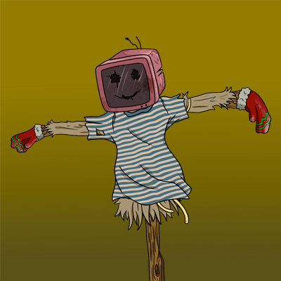 NFT_Scarecrows's tweet photo. Scarecrows like to watch TV 📺
#SolanaNFTs #nftcollector #SolanaNFTs #NFTs https://t.co/QjAFqJNPT7