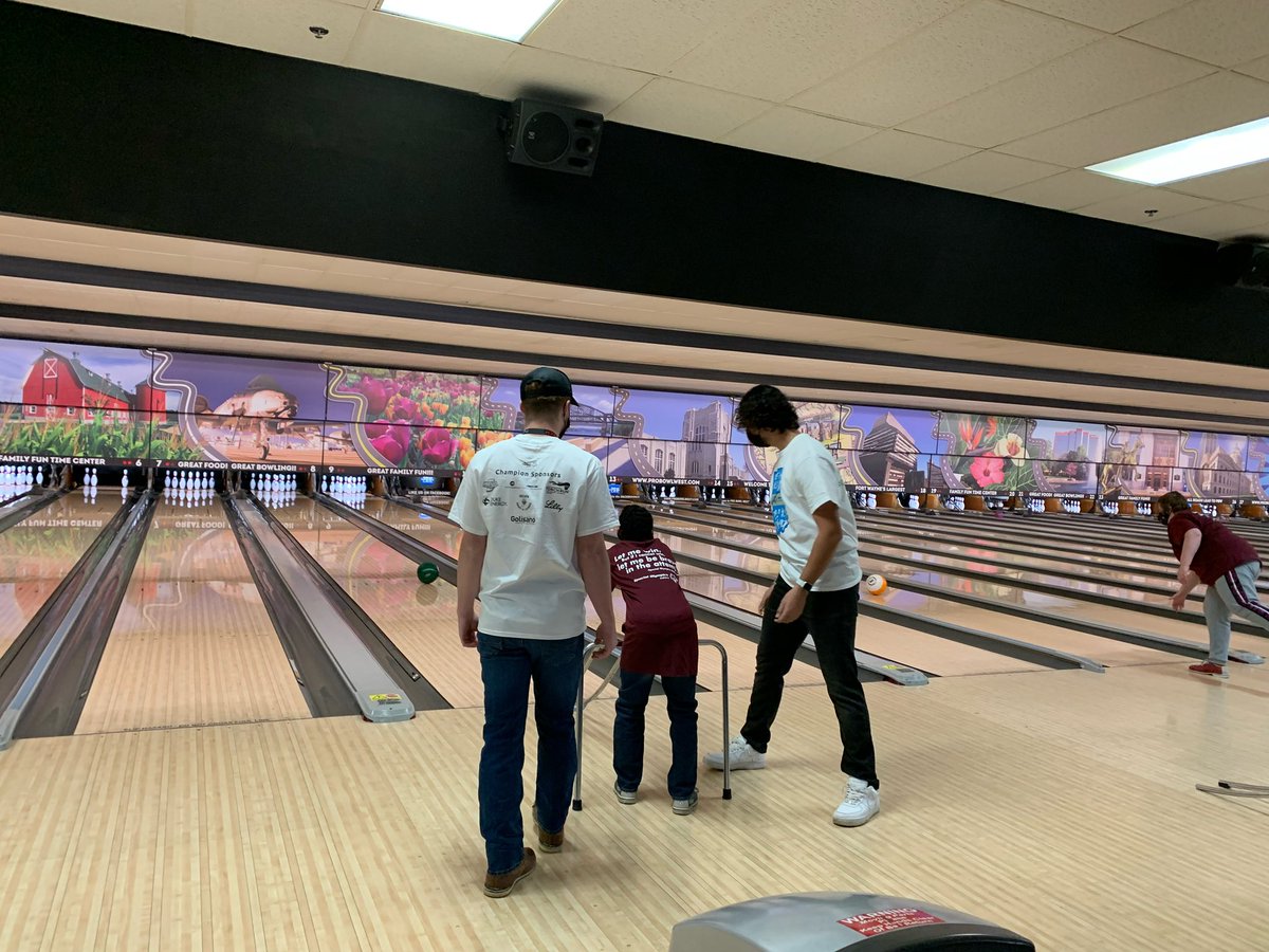 Always one of our favorite days of the year! Volunteering at Northeast Indiana Special Olympic Bowling Tournament!