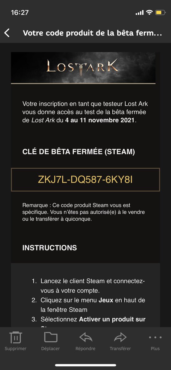 GregOs55's tweet image. Si quelqu’un veut tester Lost Ark Bêta fermée 👉🏻