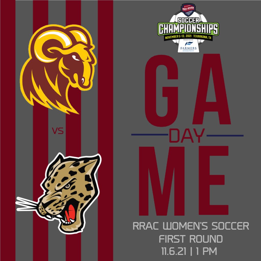 RRACsports's tweet photo. RRAC GAMEDAY: In a first round match in the RRAC women's soccer tourney, #4 @uhvjaguars hosts #5 @htathleticsrams at 1pm. https://t.co/aYnvNLnMiu