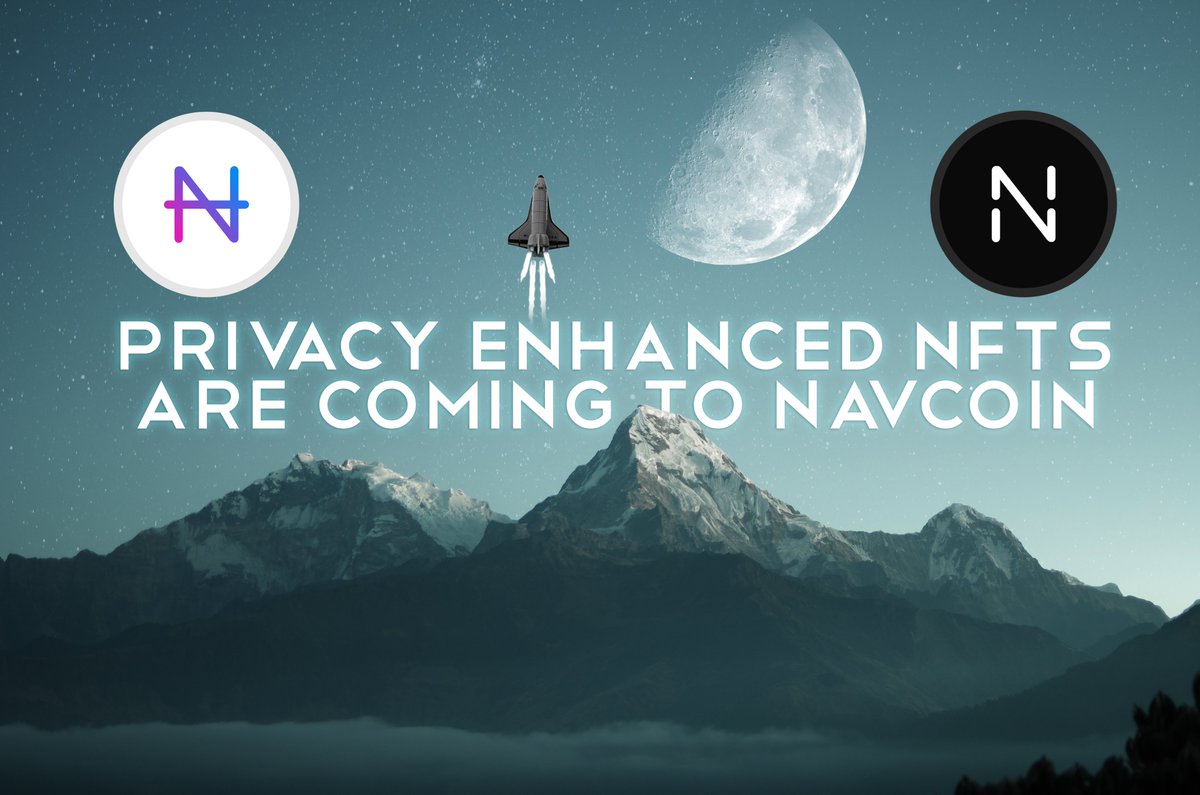 elyssanlol's tweet photo. "Weโre introducing private NFTs on Navcoinโs blockchain. Blockchains without privacy features have shown to leak huge amounts of metadata related to NFT ownership. NFT collectors will no longer need to be concerned about keeping their items private."
https://t.co/wrGfGxJAr1 https://t.co/eTURLQoAd5