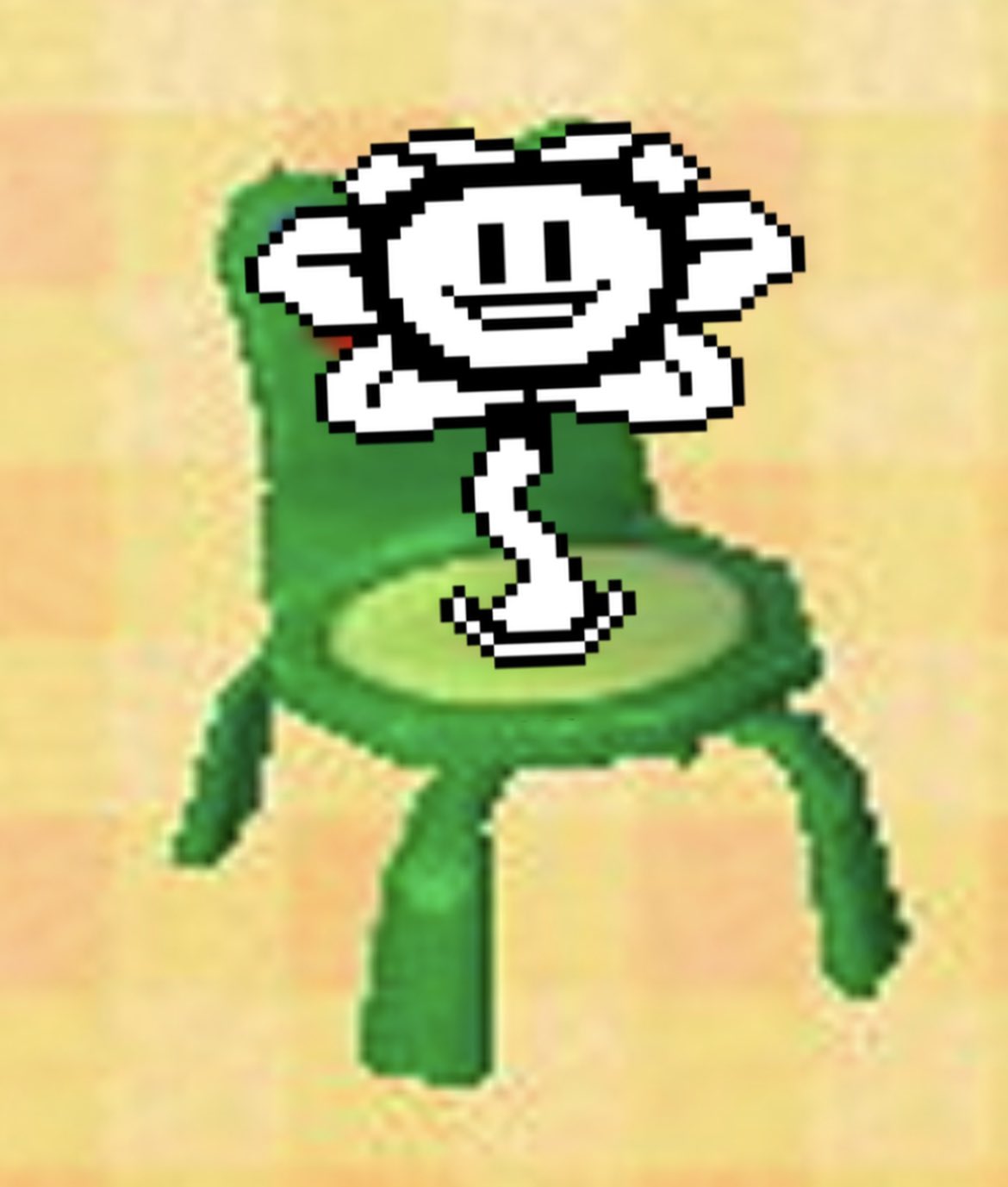 Characters Sitting on Froggy Chair on X: Flowey from Undertale