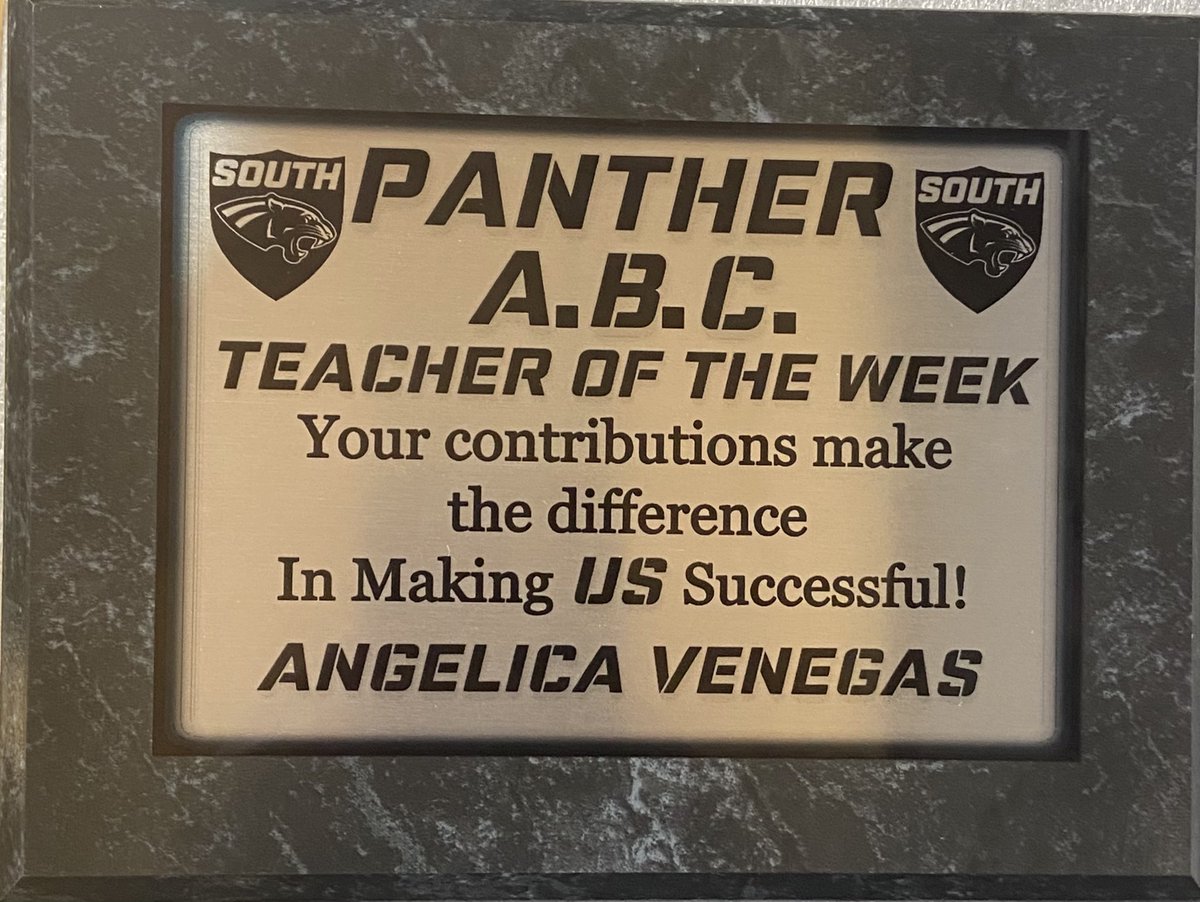 angievenegas13's tweet photo. Undefeated District Champs! ๐๐๐ USHS Footballโs Teacher of the Week! โค๏ธโค๏ธโค๏ธ Proud Panther Momma, Teacher, and Wife ๐๐ป #Blessed #DistrictChamps #Prediction #onDaHunt #Yo11 https://t.co/ToJh0FjEFT
