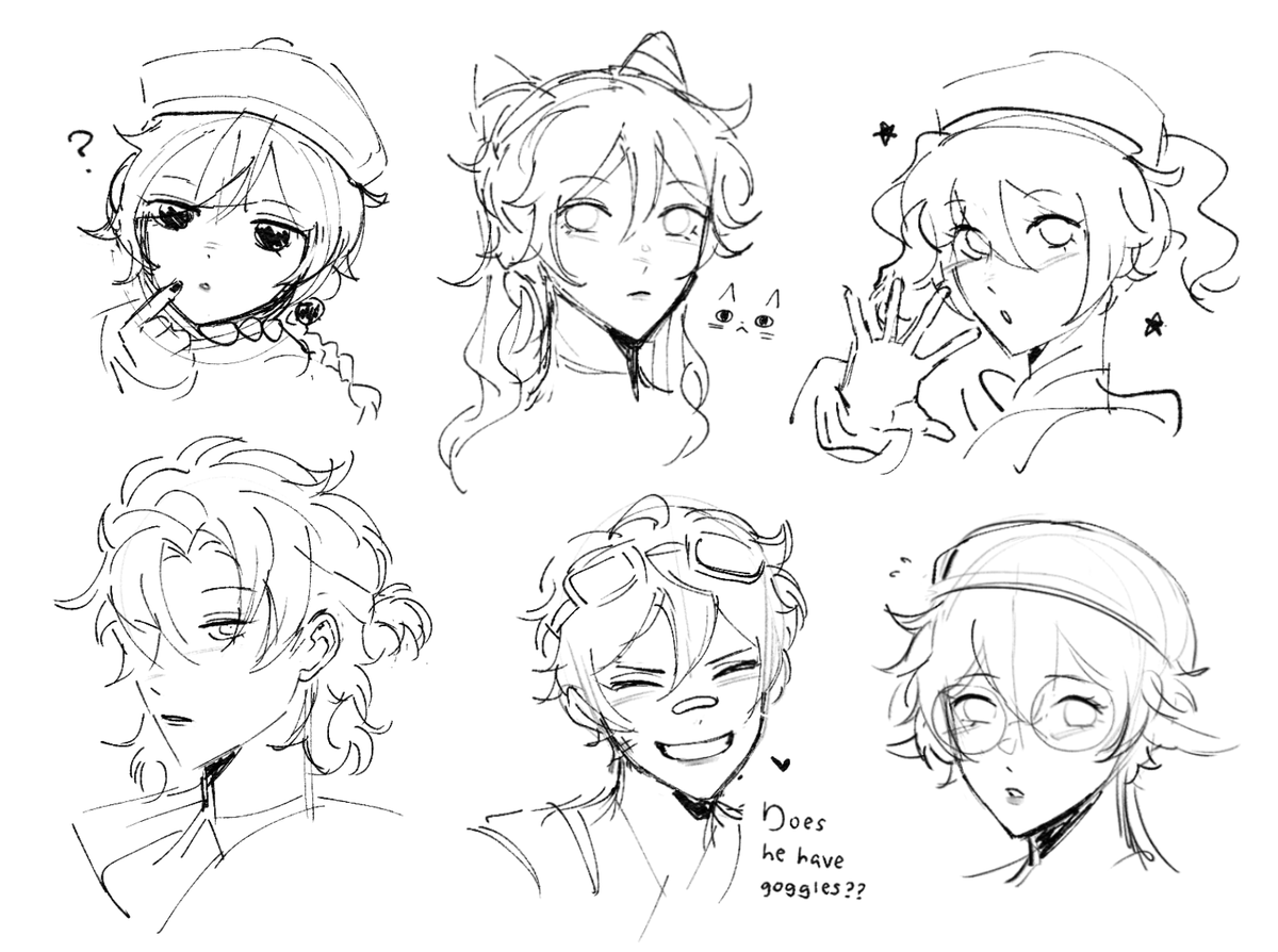 some genshin characters from memory (the trick was to default to the "middle bang with long side strands")