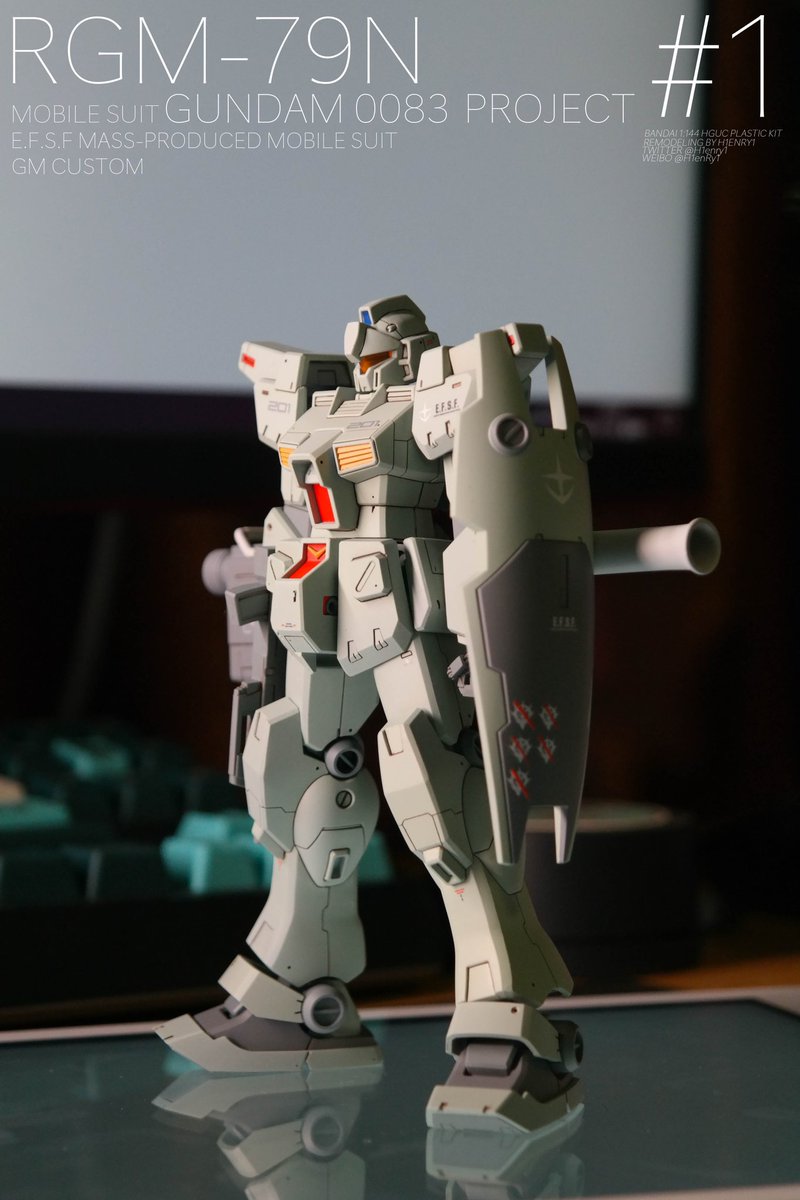 H1enry1's tweet photo. mobile suit GUNDAM 0083 Project #1
BANDAI 1:144 HGUC PLASTIC KIT
全身比例造型调整与细节增加 https://t.co/yR4t5EDsuw