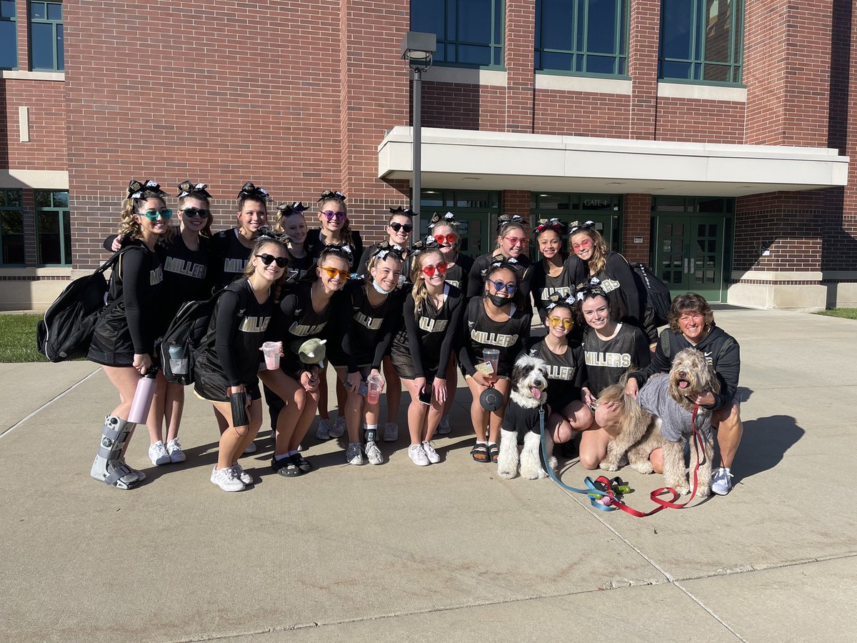MillersCheer's tweet photo. Thank you, Miller Nation! We are feeling beyond blessed headed to STATE! #MillerStrong ✨ https://t.co/YPccRSNjz1