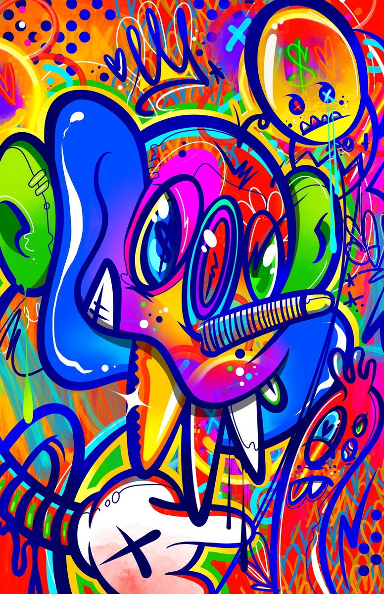 MadeBySaverio's tweet photo. I revisited a composition, much happier with the turnout.
.

monsta04-revisited
.
.
.
#monstas #madebysaverio #ipadgraffiti #graffiti #art #procreate #ipadart #urbanart #instagraph #streetart #graffitistyle #popart #graffart #graffitiblock #urbancontemporary https://t.co/4tOs3m1E3W