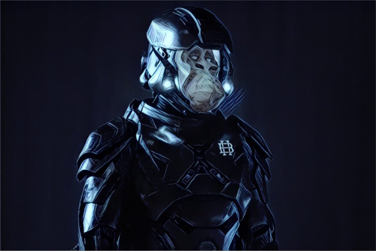 Hapebeast in his nextGen spacesuit.. all set for a journey to the moon and beyond...
@HAPEBEASTGANG 
<a href="/DigimentalLDN/">| Digi |ape®.eth</a> 
<a href="/_trouvelot/">Trouvelot</a> 
<a href="/Nnsmo_/">| Cy | ape ®</a> 
<a href="/TheCarlbrutal/">JustCarl (τ, τ)</a>