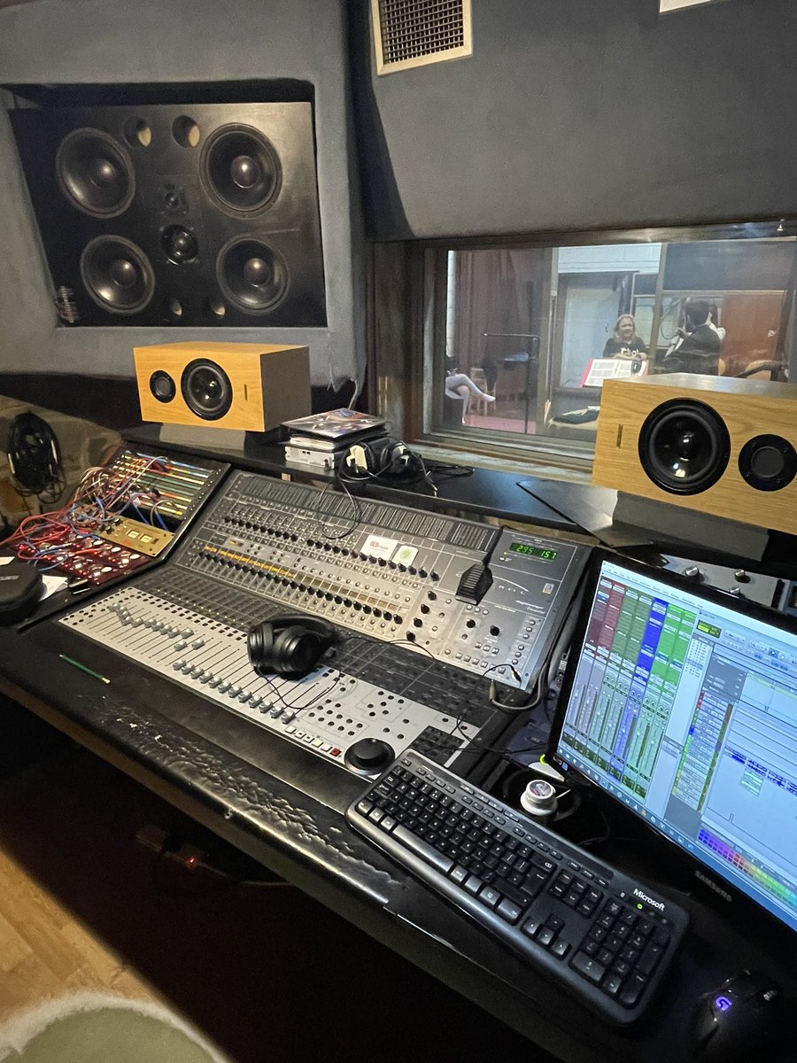 Recording Day 2nd Album the control room at The Old Smithy
