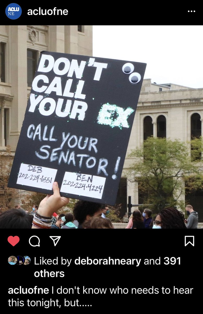 DAbitty's tweet photo. Our Nebraska ACLU ROCKS! #BestSignEver #DebVotedforProgress https://t.co/wnu4ARAXVS