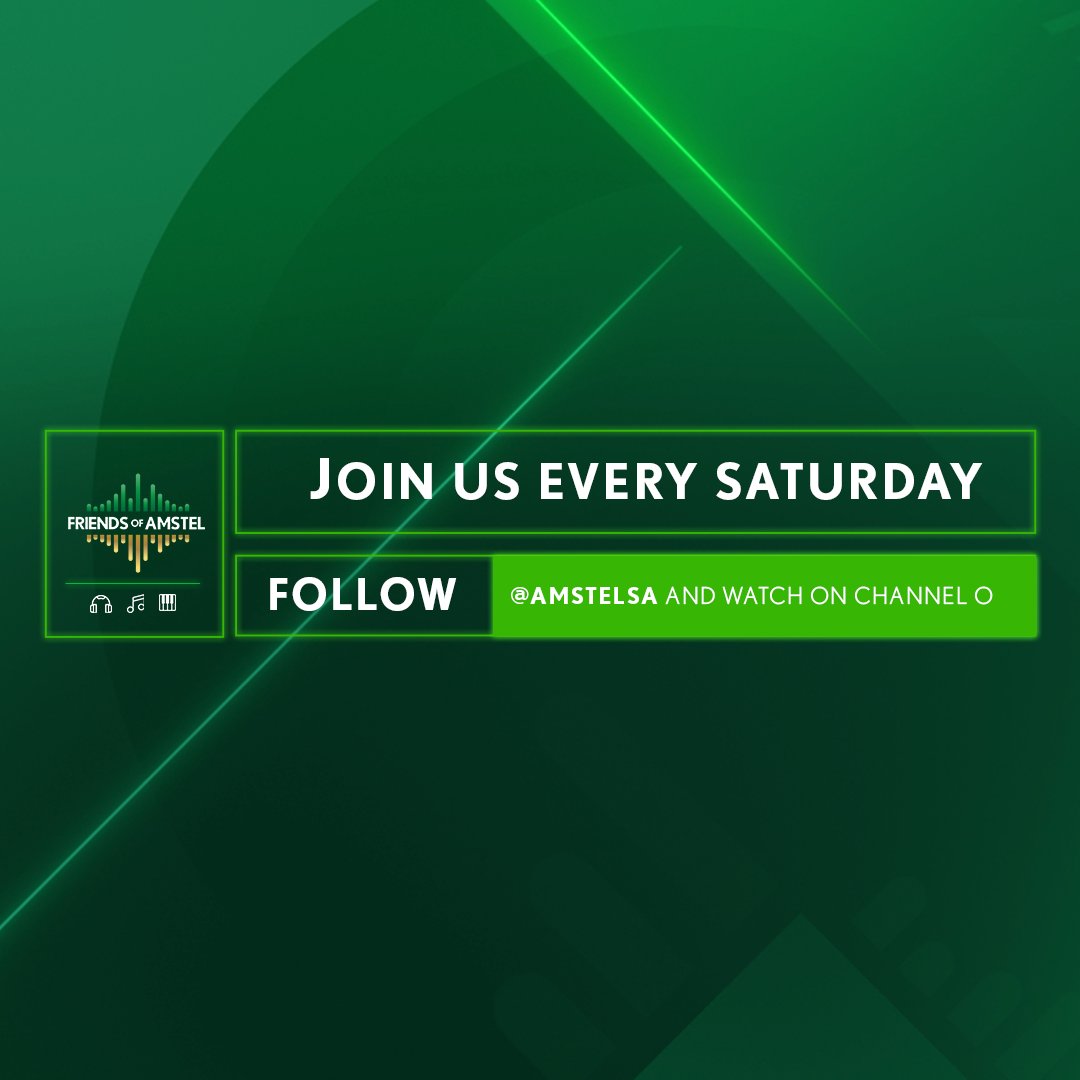 Meet your #FriendsOfAmstel presenters! It’s the family @presidentthato and @AneleNeythebae holding it down as we unleash a new wave of good music. 

Tune in at 20:00 to catch the first episode, and set your reminders for 17:00 every Saturday until December 4th on #ChannelO!