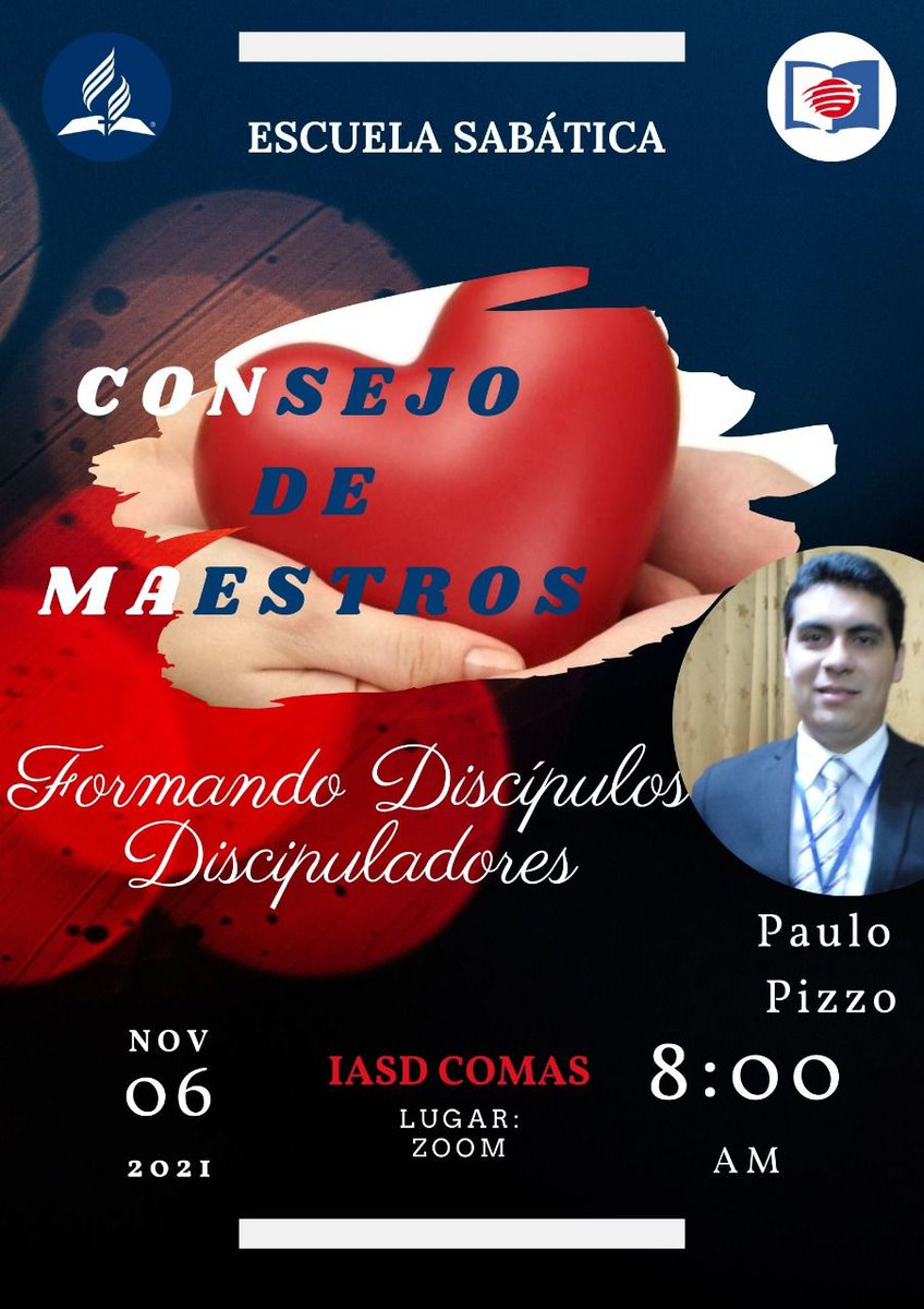PauloPizzoC's tweet image. Necesitamos ser discípulos de Jesús, para preparar discípulos fuertes, sólidos y comprometidos en la predicación del evangelio.

Gracias IASD Comas por la oportunidad de ofrecer esta Charla Pedagógica en el Consejo de Maestros. A Dios sea GLORIA.

#MásCerca #DMComas #FelizSábado