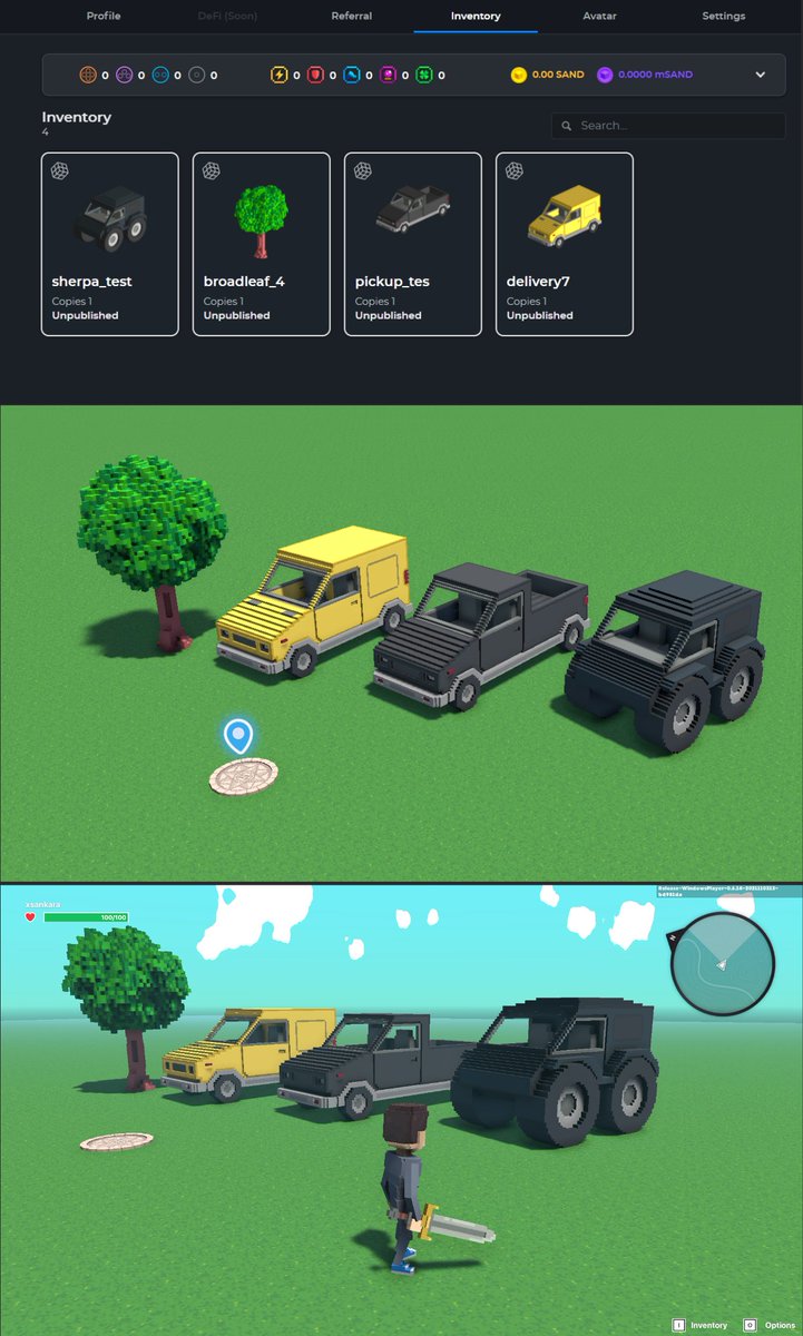 0xSankara's tweet photo. Update on the sandbox project for @PunkScape !
@Gunasekar4u  and me are testing out in the game maker. 
lets see where this goes !! 🚀😀 https://t.co/4dfVuyBRQI