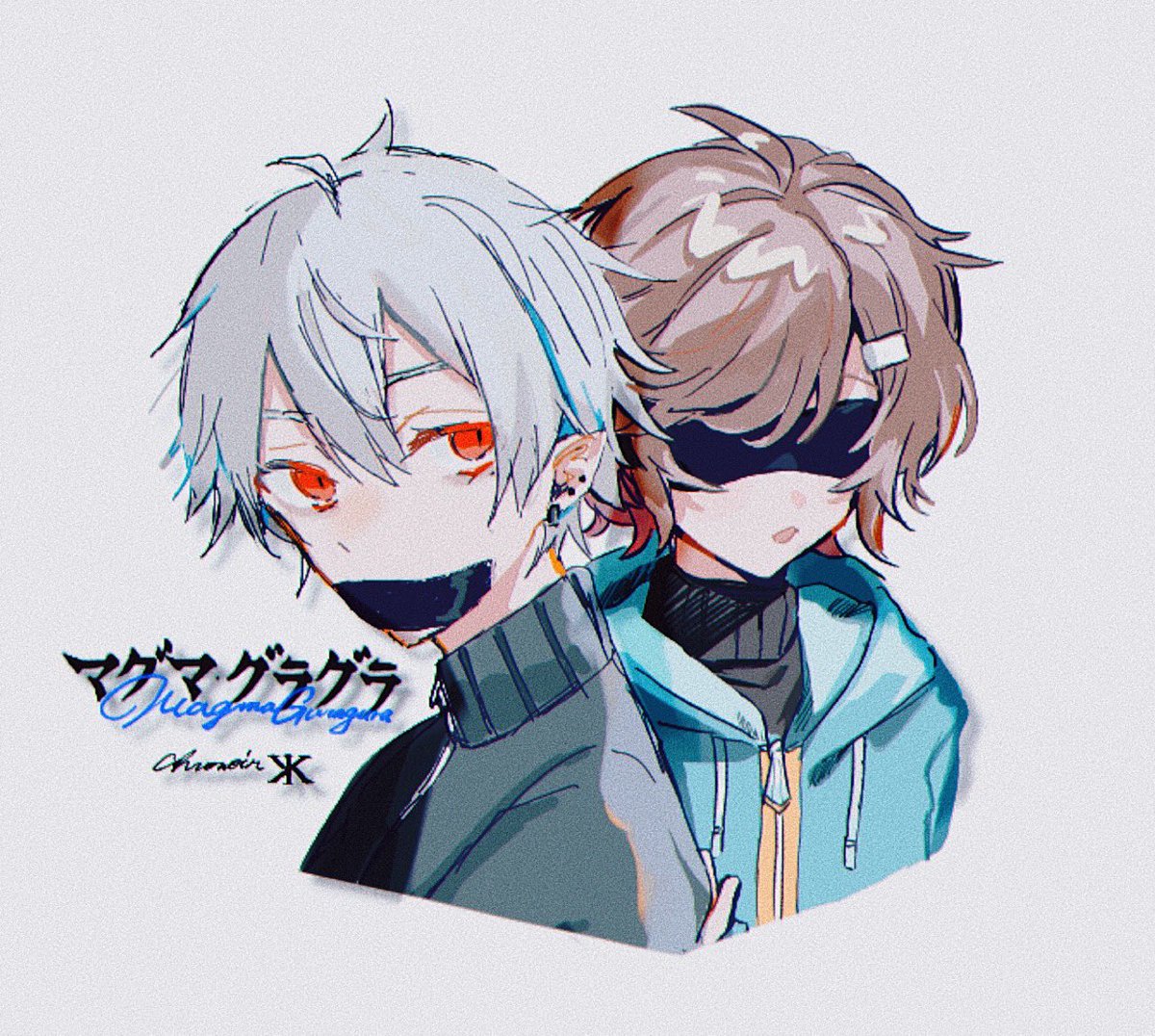 葛葉(にじさんじゲーマーズ) 「グラグラの絵チャ合作してきた💠🌋
くずは▶︎sakuminさん 」|さいなんじのイラスト
