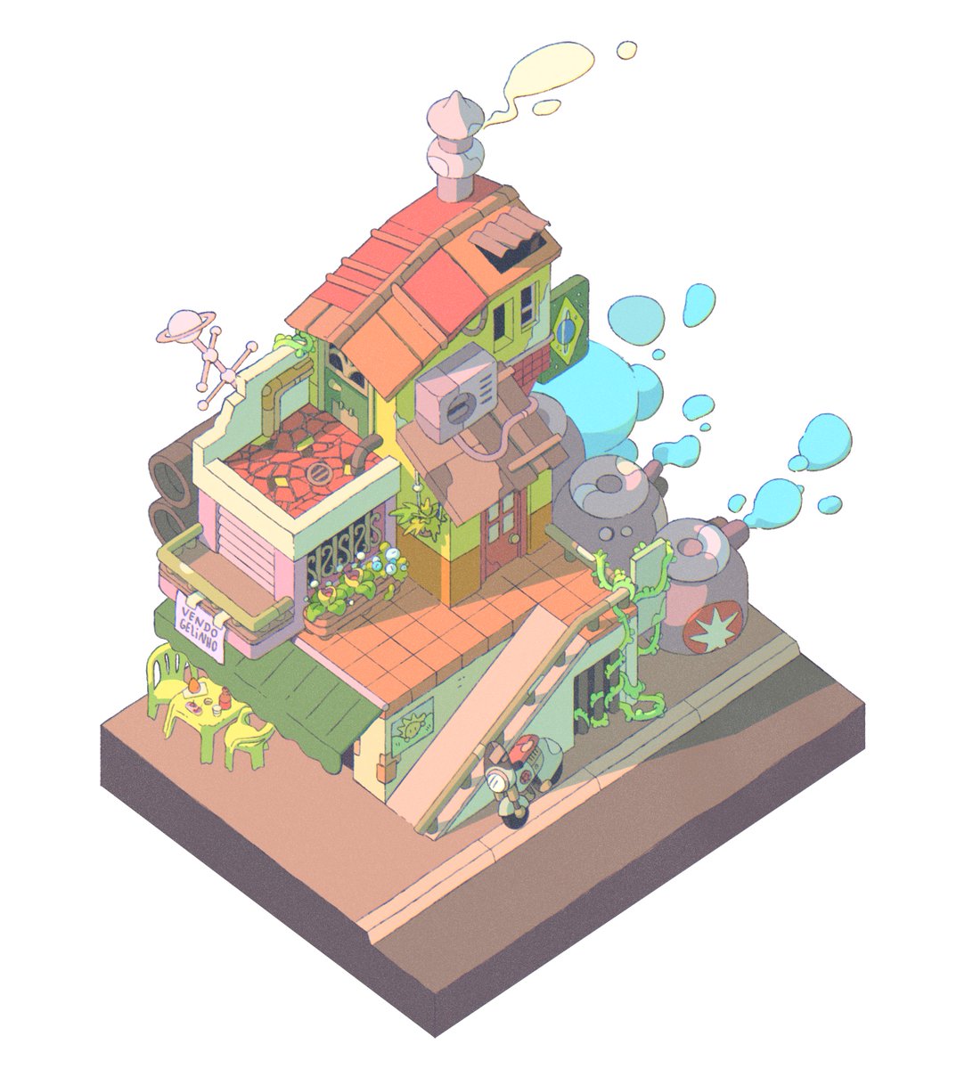 A little corner 😌

#conceptart #indiegame #screenshotsaturday
