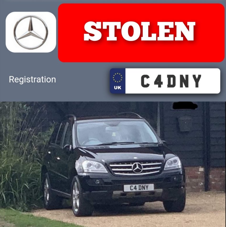 EdwardH08678864's tweet photo. 🚨 STOLEN MERC ML 320🚨

#Laddingford #Kent

05/11/21

House burglary inc jewellery theft and then stole this vehicle.

Please keep an eye out for this vehicle 👍

KP ref:05-1316

#VehicleCrime
#Xborder
#SCWops https://t.co/CF8cKovevv