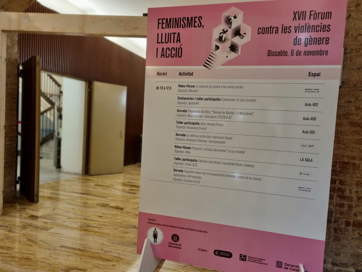socialdiba's tweet photo. Avui a #EFBonnemaison han finalitzat els tallers del XVII Fòrum "Feminismes, LLuita i Acció contra la violència de gènere" #FòrumViolènciesMasclistes #IgualtatSostenibilitatSocialDiba #municipisfeministes #Som311 https://t.co/Fw8HqqRjZ6