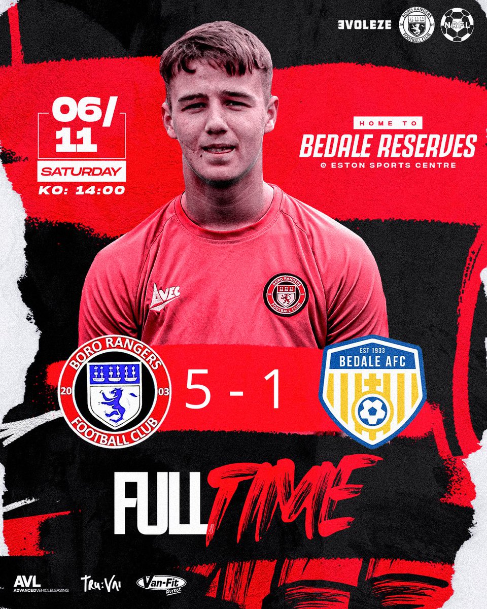 BoroRangersU23s's tweet photo. Full Time 

@BoroRangersRes 5-1 @AfcBedale Reserves 

⚽️⚽️⚽️ @LewisDalton97_ 
⚽️⚽️ Harvey Ersoz

The lads progress to the next round with a win at home today. 

#UTBR https://t.co/W5Rjy0ptAf