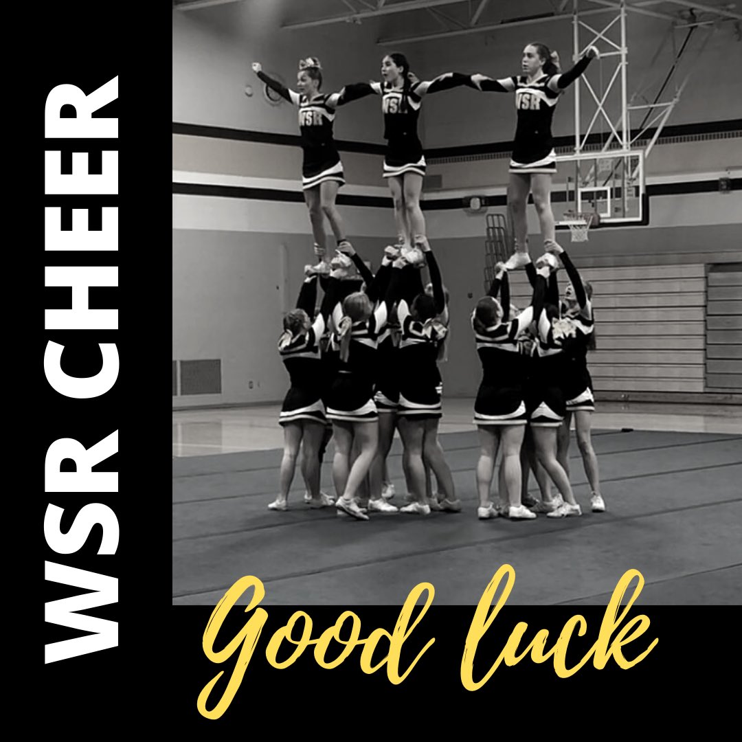 Wishing ALL the best to the Spirit of the Go-Hawks! Best of luck to WSR Cheer at The State Cheer Competition today!