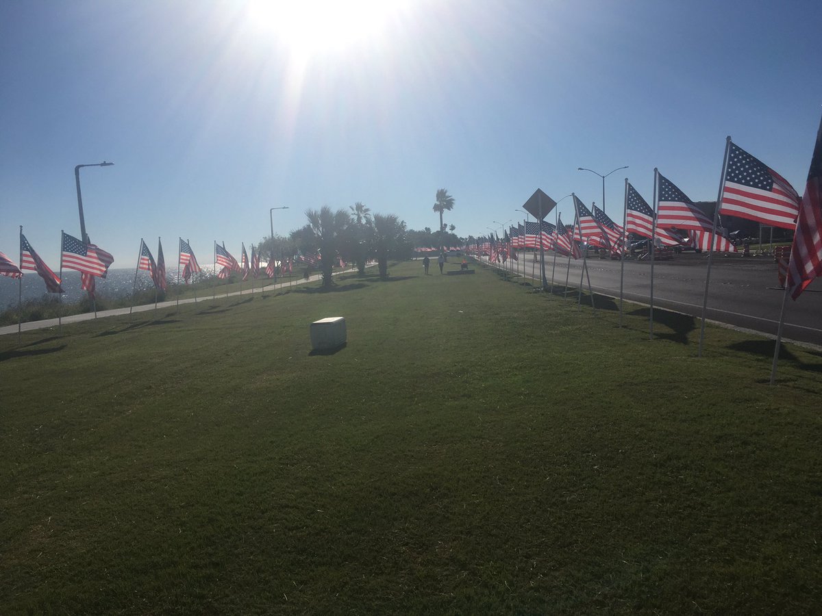 jonpalumbo's tweet photo. Fun morning volunteering at the @Rotary Club of Corpus Christi’s annual #FlagsforHeroes installation this AM. Thanks to @IslandersGolf for helping out and serving our community! #ShakasUp https://t.co/M2z3kOEgfD