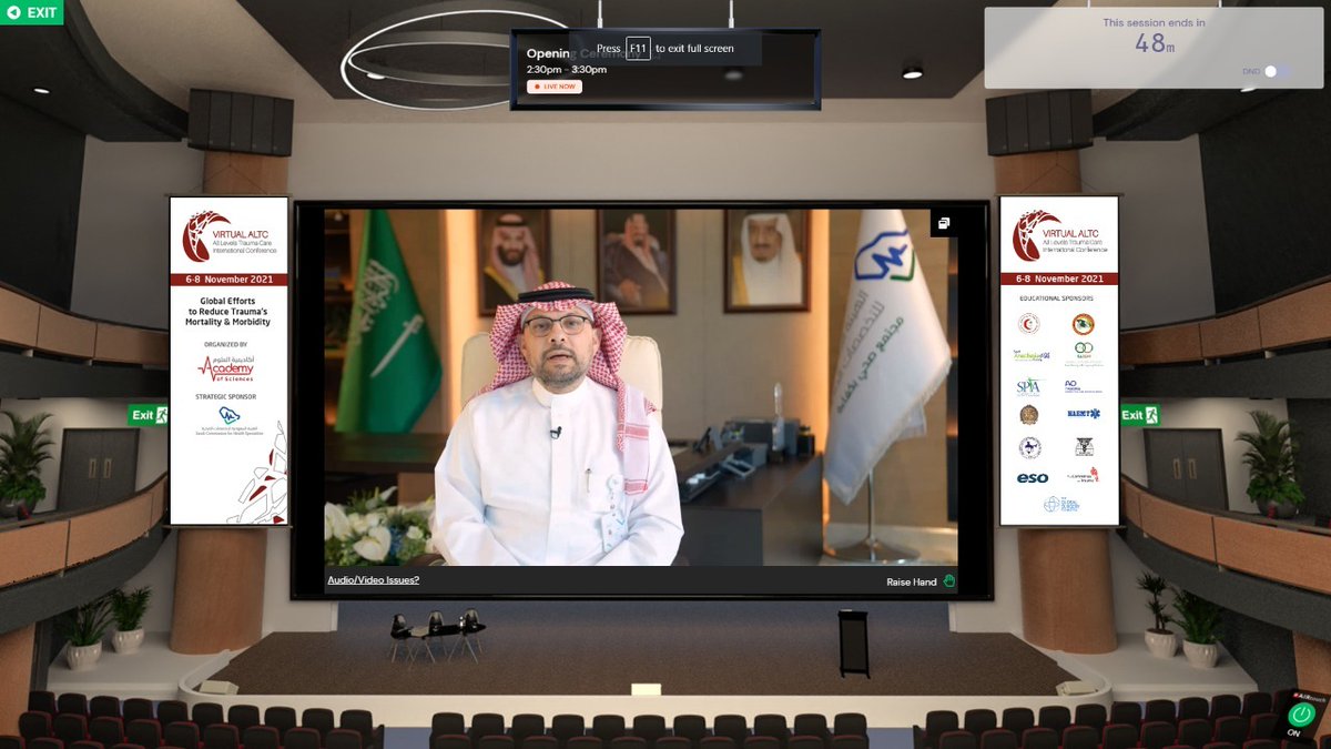 TSGExiCon's tweet photo. The 2nd All Level Trauma Care (ALTC) conference Started today!
We thank the @aos_ksa_ for trusting us. 
#ExiConSPCLST #ALTC_2021

@SchsOrg @ALTC_Conf @sas___ksa @SaudiEmergency @SocTraumaNurses @AmCollSurgeons @NAEMT_ @surgfoundation @SGSS_KSA https://t.co/NLINCpkw90