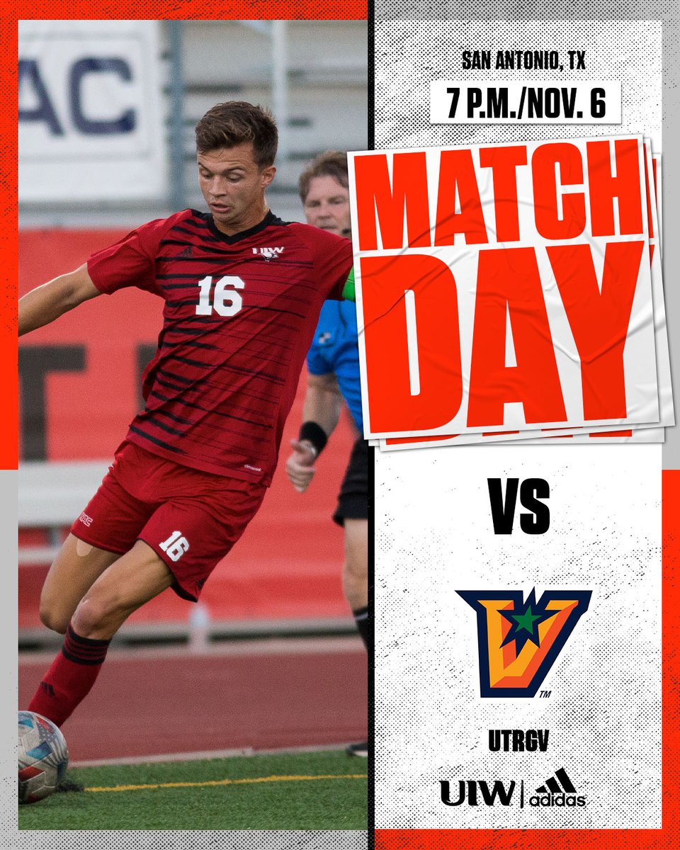 UIWMensSoccer's tweet photo. 🚨SENIOR NIGHT🚨

Cardinals have the chance to make WAC postseason play tonight‼️Come out and support the team in their last regular season match👀

🆚 UTRGV 
📍 Benson Stadium
⏰ 7 p.m.
📺 https://t.co/6ZggBJ00Wp
📊 https://t.co/cQ2CBL45vc

#TheWord https://t.co/g9SWiIwOhA