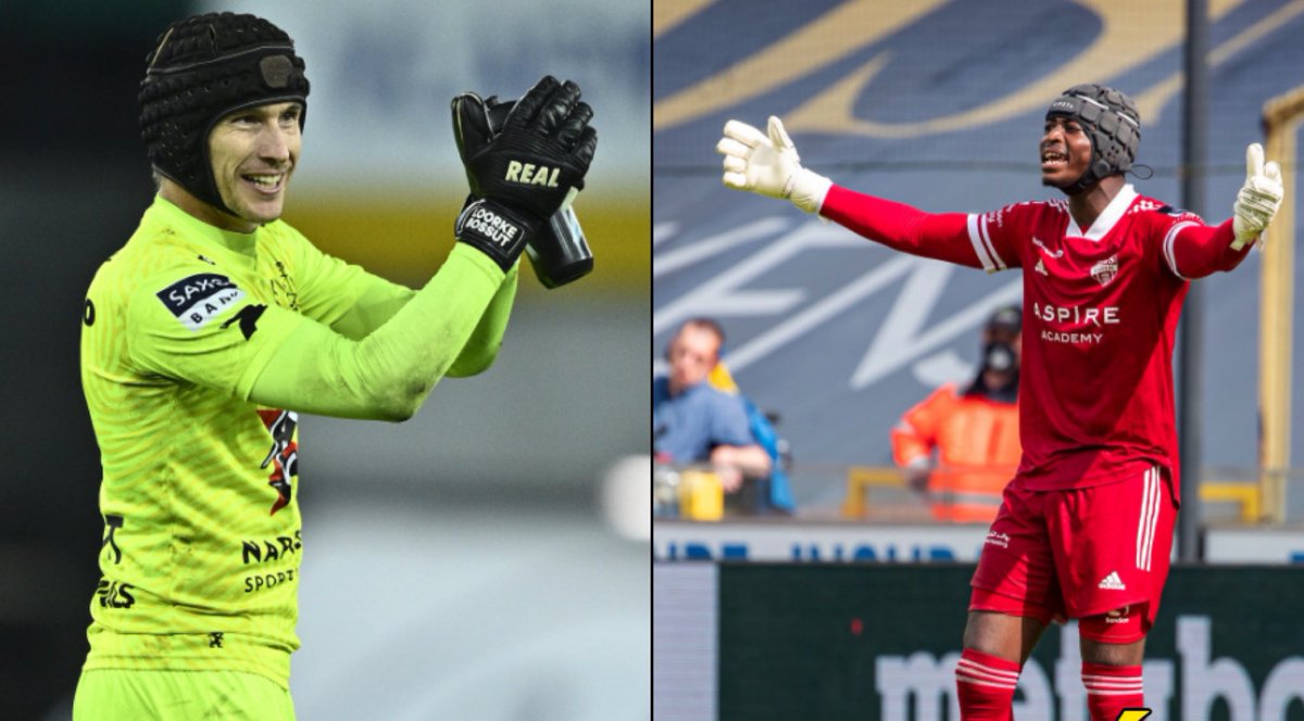 JarnoBertho's tweet photo. 🪖 Echte helden dragen helmen! Wereldprimeur aan de Kehrweg!

👉🏻 Eerste wedstrijd ooit met twee keepers met helm: Abdul #Nurudeen en Sammy #Bossut.

#EUPZWA https://t.co/8lOAsCmC08
