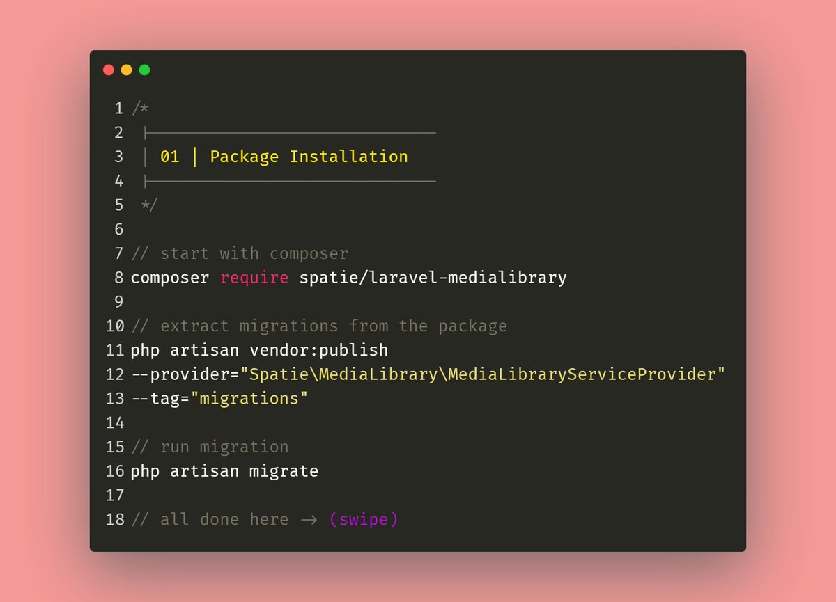 RoduanKD's tweet image. 👨💼Client: Each article on my website will contain multiple images!
🧑💻 you: no problem.
🤔(You): it wasn't in the course!
🤩Today’s package will take care of everything related to files!
(spatie.be/docs/laravel-m…)
Big thanks to @freekmurze & @spatie_be
#laravel #laravelpackage