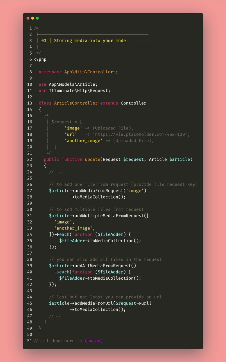 RoduanKD's tweet image. 👨💼Client: Each article on my website will contain multiple images!
🧑💻 you: no problem.
🤔(You): it wasn't in the course!
🤩Today’s package will take care of everything related to files!
(spatie.be/docs/laravel-m…)
Big thanks to @freekmurze & @spatie_be
#laravel #laravelpackage