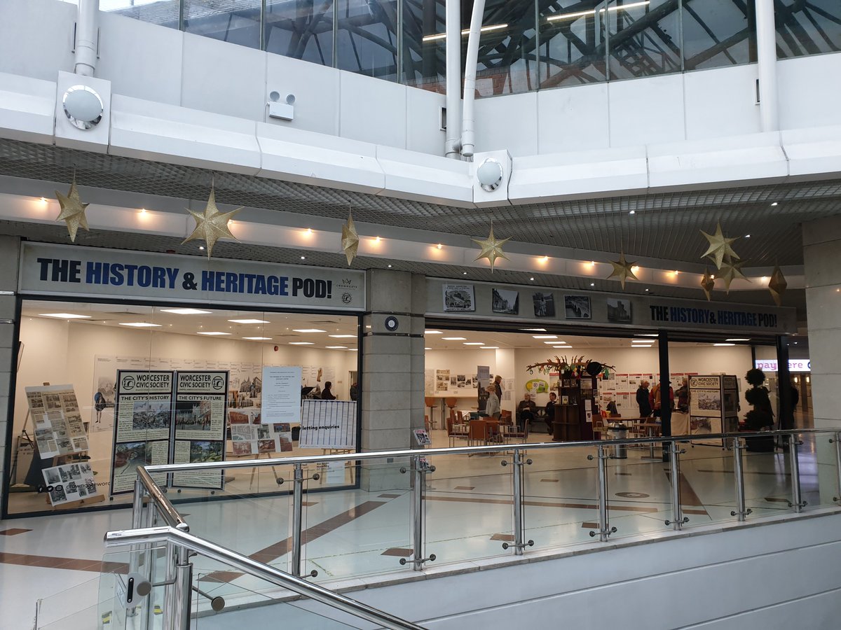 DiscoverhistPH's tweet photo. Join us on #Launchday at the #HistoryandHeritage #POD in the @CrownGateWorc @WorcesterTIC @worcesternews @bbchw. We have lots of #plans for this space, so do keep a #lookout #worcestershirehour #localhistory #localhistoryspecialists #WorcesterHistory #crowngate #Charter400 https://t.co/IK2rsJoPlo