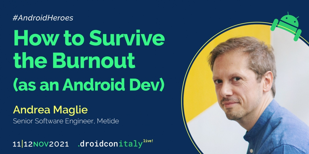 Droidconit's tweet image. Get your questions ready! @TechIsFun at this year's droidcon Italy, with his talk on how can an #android dev survive the burnout.
#droidconit
#AndroidHeroes
#directtoyourdevice