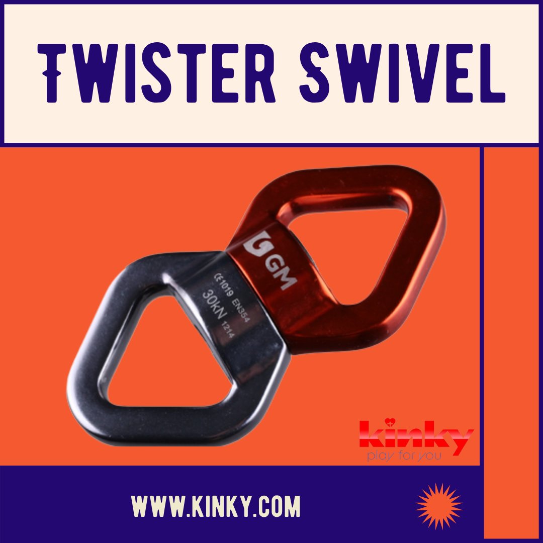What can be more fun than suspending your partner and spinning them around and around? The swivel allows you to do so without tangling your rope or having to spin your partner back in order to put them down later on. It's silver and bronze finish looks beautiful.