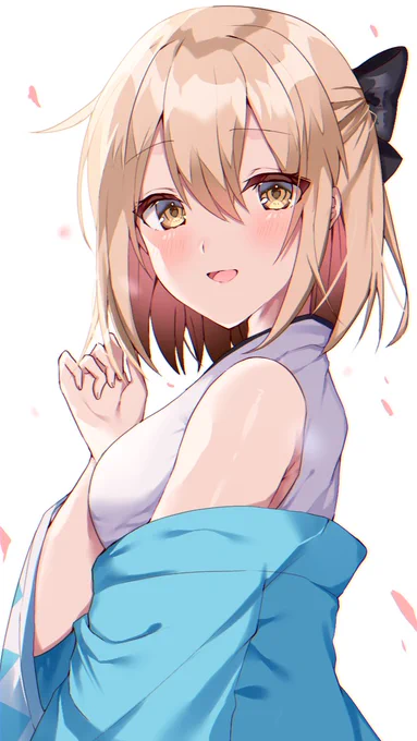 #FGO
「マスター、共にお花見でも…..どうです?」 
