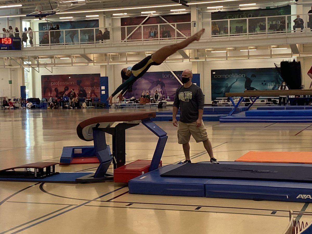 RushAthletics's tweet image. RH gymnastics on the vault at today’s @SecVGymnastics #championships @SecVAthletics @TownOfHenrietta #RecCenter