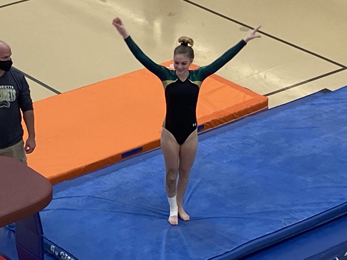 RushAthletics's tweet image. RH gymnastics on the vault at today’s @SecVGymnastics #championships @SecVAthletics @TownOfHenrietta #RecCenter