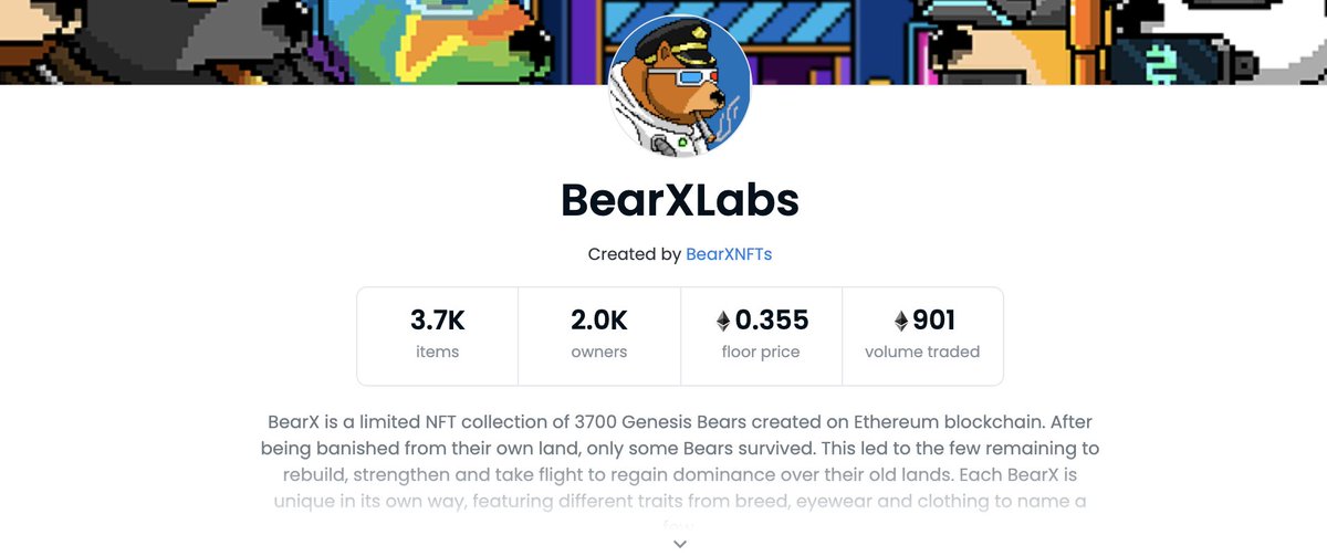 BearX_NFT's tweet photo. 900+ ETH traded! 💰

...and $ROOT hasn't even launched yet 🔥

We are rolling out our gaming changing BearX CHALLENGES next week too! 

Slight Hint: You want to ensure you own (at least) 2 bears to maximise your rewards! 🐻🐻

BearX Grows = The Community Wins - its that simple! https://t.co/S5Kz6Pnkve