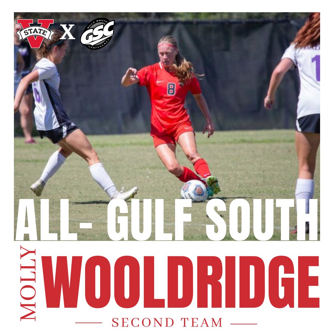 VState_Soccer's tweet photo. Congratulations to Lexie Hall for being named to the GSC First Team‼️ and another big Congratulations to Kyleigh Reedy, Taylor Morris and Molly Wooldridge on being named to the GSC 2nd team🔥⚽️ We are so proud of all of you‼️ https://t.co/2LkHlvf6As