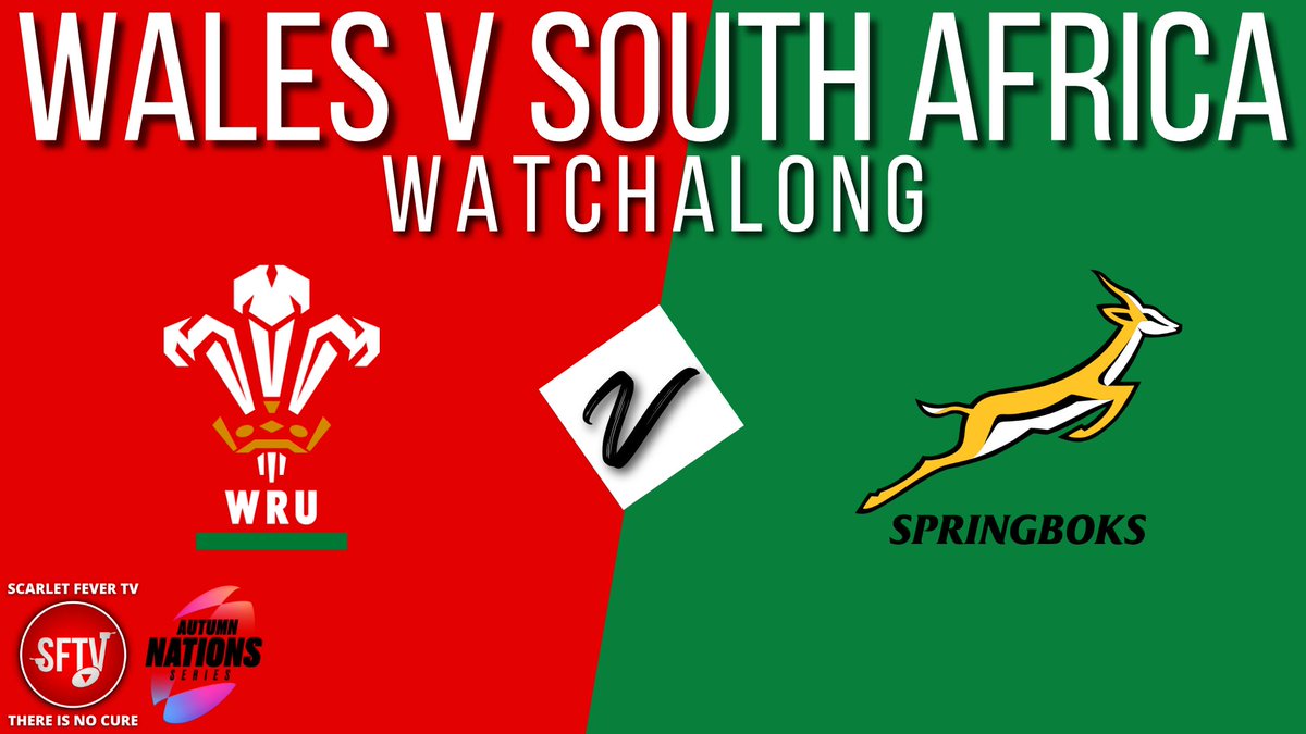 Join us from 5PM for a live watch-a-long of todays @autumnnations match between Wales and South Africa!

All comments and banter welcome!

join using the link below
youtu.be/bpEs8RGwVFo

#WALvSA #AutumnNationsSeries
