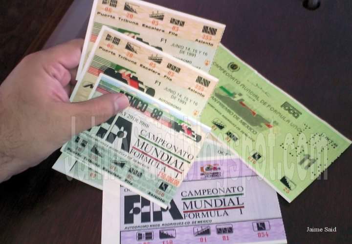 JaimeSaid's tweet photo. La Buena: ¡Ya tengo mis boletos para el #GPMexico! 😀
La Mala: Son para los GPs de los 80s. ☹
#SaidRetro #Nostalgia
#CaigamosEnOracion https://t.co/iMFlLAp5Ky