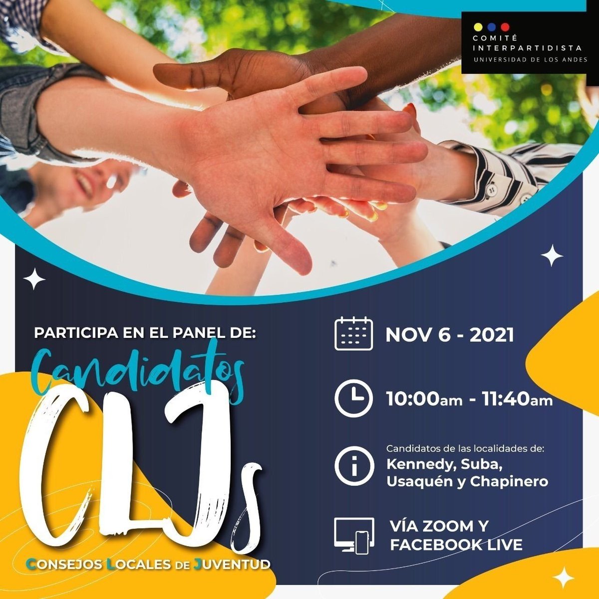 comiteuniandes's tweet photo. Escuchamos a uno de los candidatos por @ColombiaHumana_ al #CLJ de Kennedy. No se pierdan el minuto a minuto de este importante evento 👇🔗 https://t.co/UTE2iJDWz9 https://t.co/EHd1uySf58
