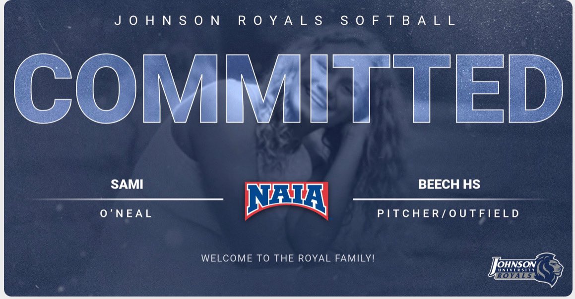 miss_sam4's tweet photo. So excited to announce that I will be continuing my academic and athletic career at Johnson University! Thank you so much for everyone that has helped me along my journey. I’m so grateful for this opportunity and can’t wait! @JURoyalsSB @DaynaCarter5 https://t.co/yq2i7rVGXO