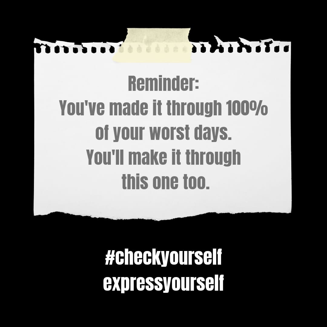 EdBurkholder's tweet photo. Just in case you are struggling today. You are not alone. Good days are coming. ❤
#CheckYourselfExpressYourself
#TeamKindness
#MentalHealthMatters
#SickNotWeak https://t.co/4e2WMJFOiP