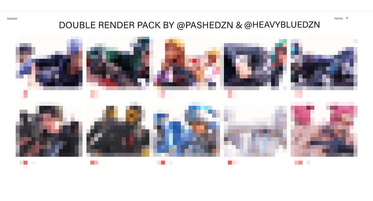 𝙁𝙍𝙀𝙀 𝘿𝙊𝙐𝘽𝙇𝙀 𝙍𝙀𝙉𝘿𝙀𝙍 𝙋𝘼𝘾𝙆👥

How to get the Link?
- Follow <a href="/heavyblue/"></a> &amp; @PasheDZN 
- RT this tweet and tag 2 friends!♻️
- Send proof to <a href="/heavyblue/"></a> or @PasheDZN📩