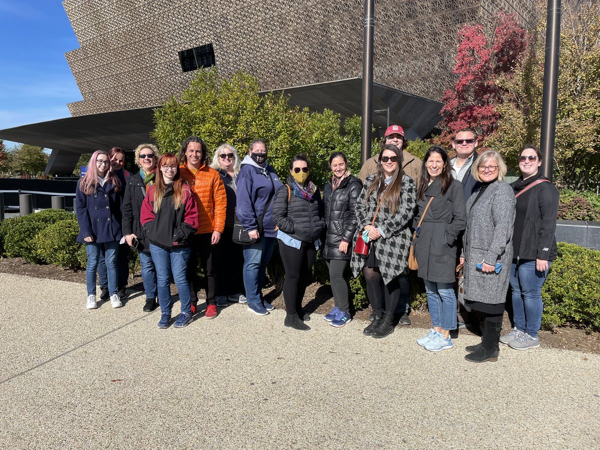 Students, educators and SSU faculty on weekend trip to DC visiting the National Museum of African American History
