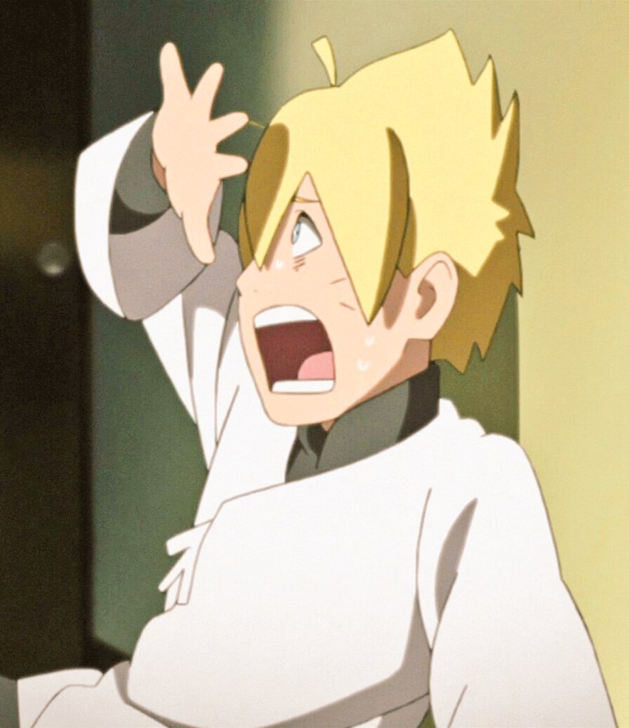 SarrahPrinsesa's tweet photo. LOL BORUTO WAS SO SCARED TO HIMA 😭😂 https://t.co/askrAAZXKt