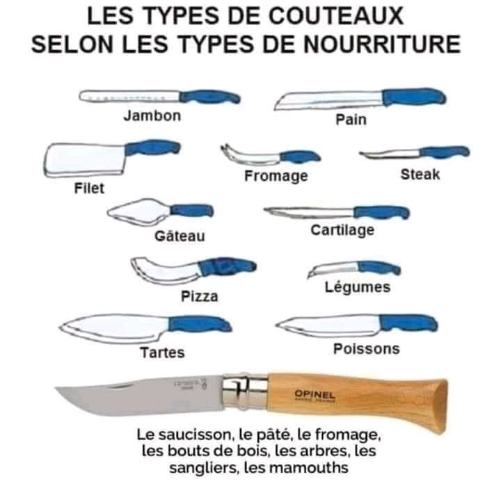SdeCollignon's tweet photo. Apprenez à utiliser le bon couteau ... https://t.co/lrTldJzzt4
