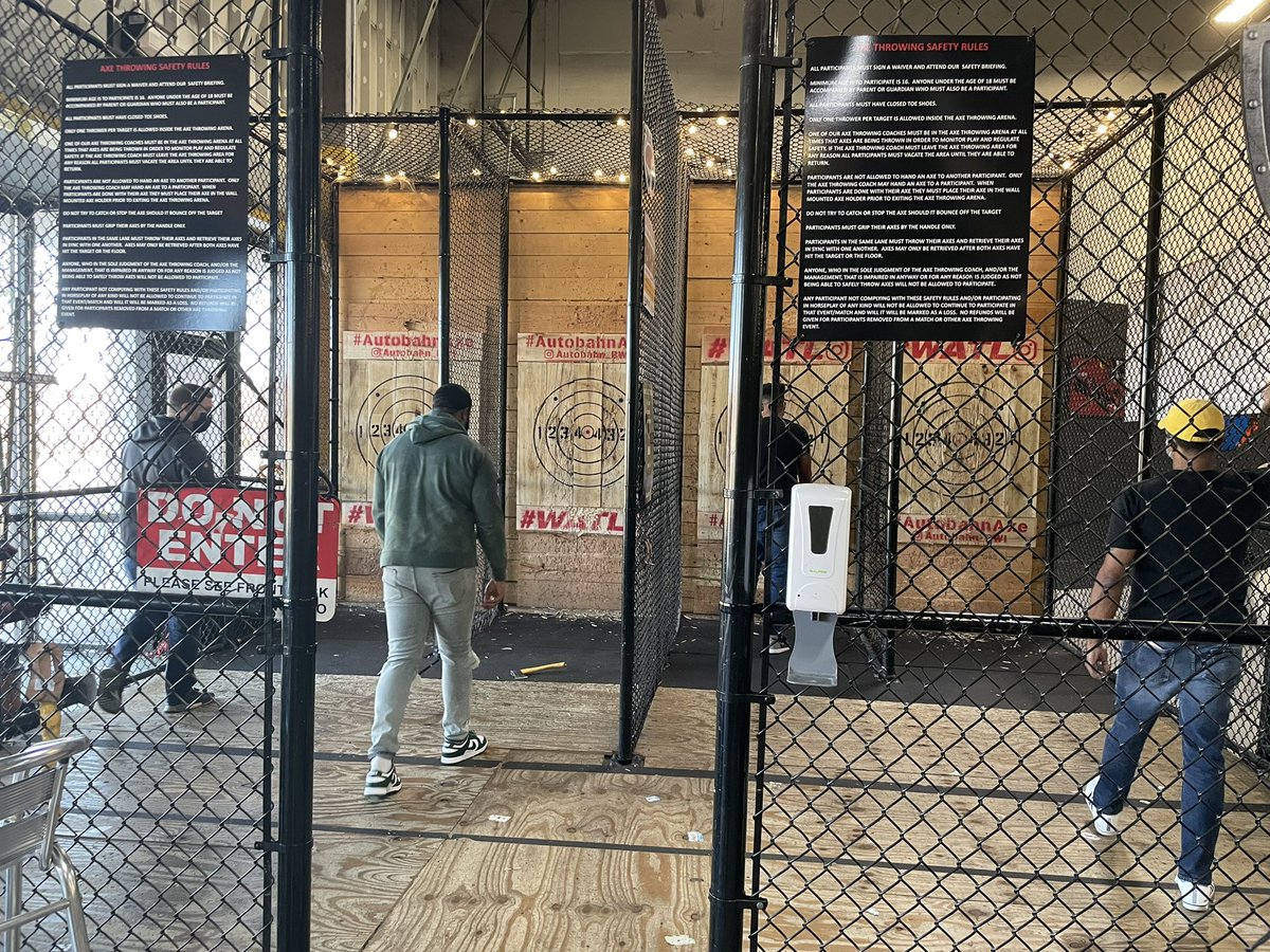 AX Throwing BagChasers Edition! Work Hard Play Harder💰🚀 <a href="/Eddie___O/">Eddie Okoji Jr</a> <a href="/FloraColon7/">Flora Colon</a> @RyanATTHedd <a href="/AC_TonyCheatham/">Antonio Cheatham</a> <a href="/Justin_Grant__/">Justin Grant</a>  #lifeatatt