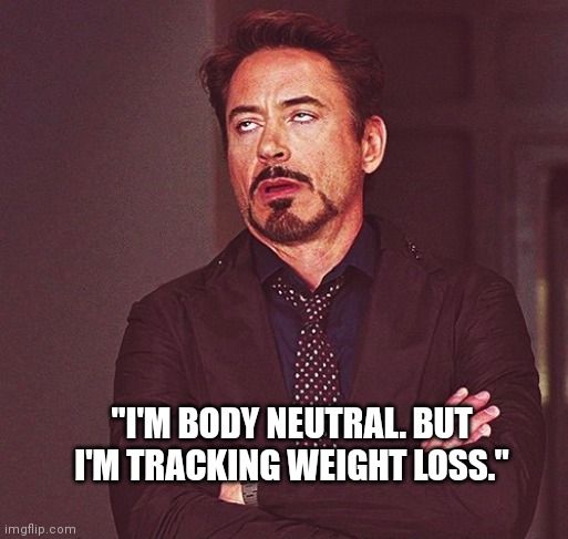 fatsopodcast's tweet photo. Ameya here!
Now, while I'm all for people having the freedom to change their bodies as they wish, it makes me deeply uncomfortable when people self identify with body neutrality but want to lose weight. Am I wrong? Tell me your thoughts!
#bodyneutral #effyourbeautystandards https://t.co/DqMPb92ar4
