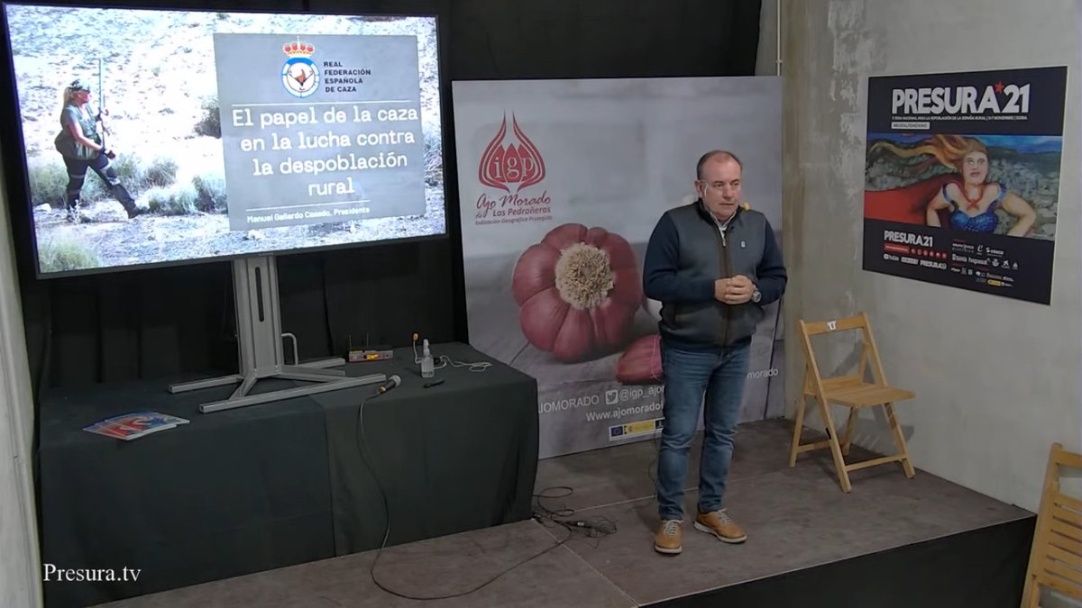 La Caza como elemento para evitar la despoblación rural explicado por Manuel Gallardo Casado: ‘Es imprescindible el mantenimiento de la población rural y la caza es una potente herramienta de desarrollo rural.’
 <a href="/RFECaza/">RFEC</a>  #Presura21 #AgoraPresura #RuralFemenino @rfecaza